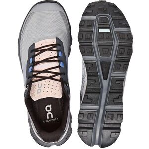 On Cloudvista Sneakers in Alloy/Black Womens 8.5